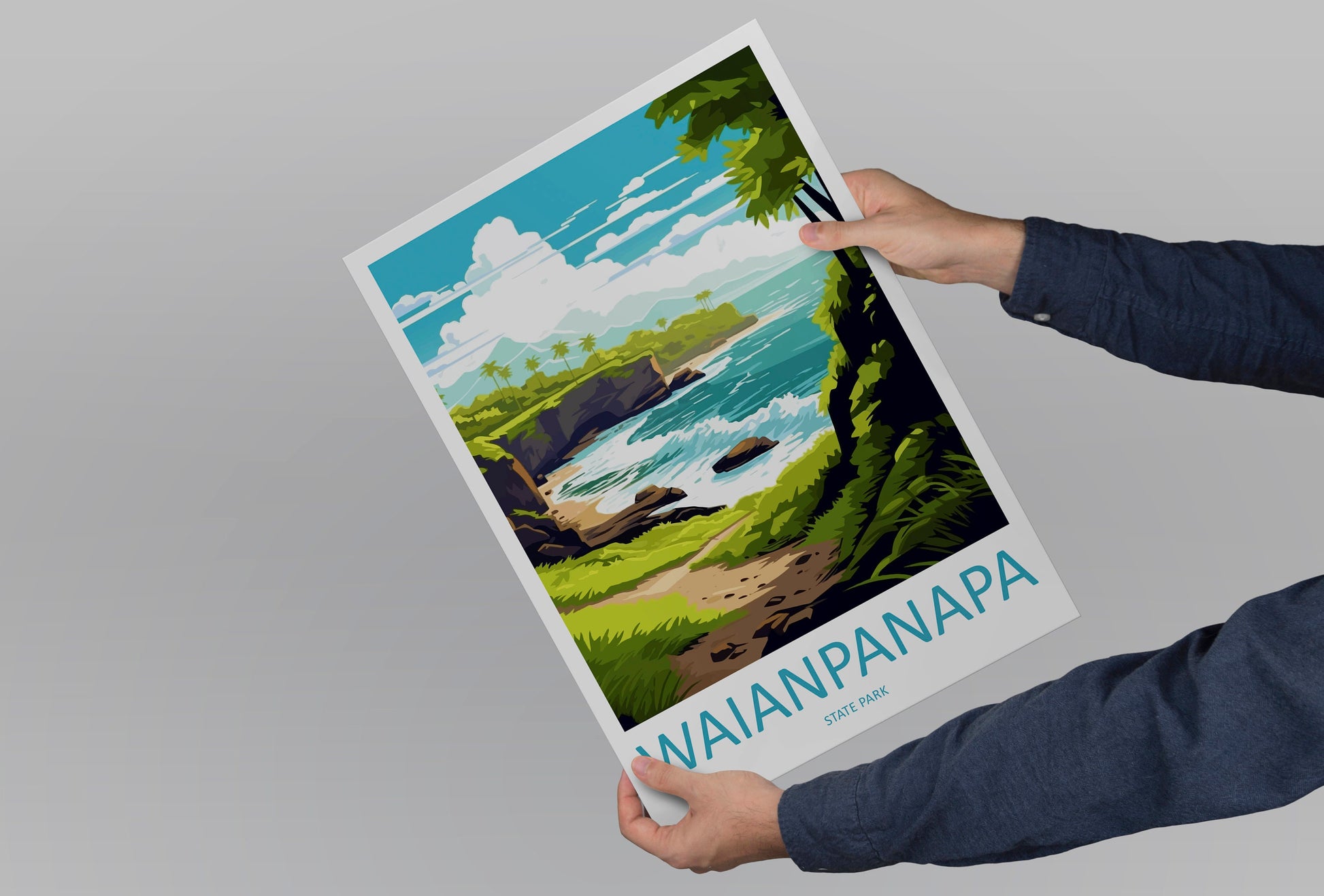 Waianapanapa Travel Print Wall Art Waianapanapa Wall Hanging Home Décor Waianapanapa Gift Art Lovers Hawaii Art Lover Gift Print Artwork