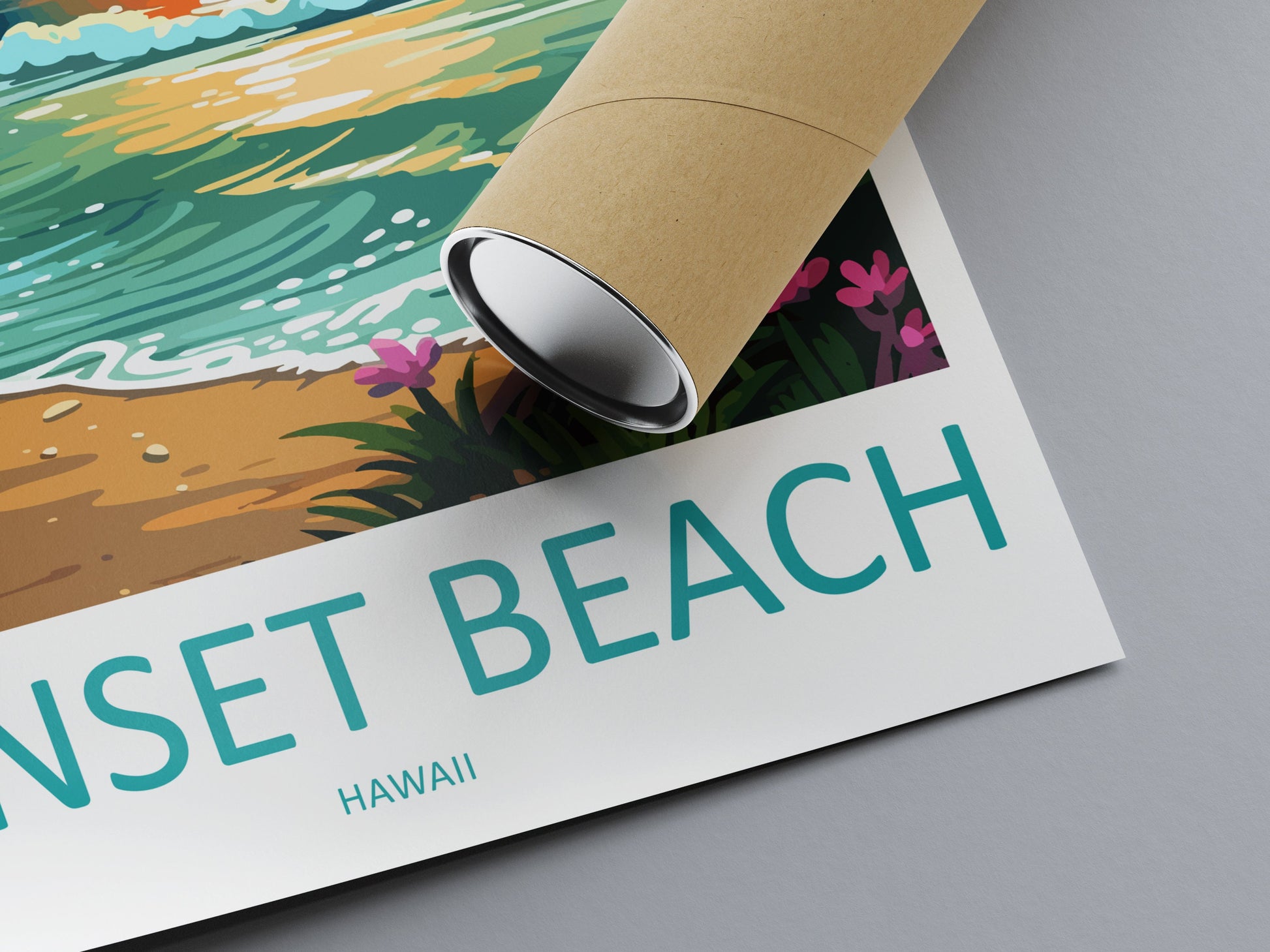 Sunset Beach Travel Print Wall Art Sunset Beach Wall Hanging Home Décor Sunset Beach Gift Art Lovers Hawaii Art Lover Gift Print Artwork
