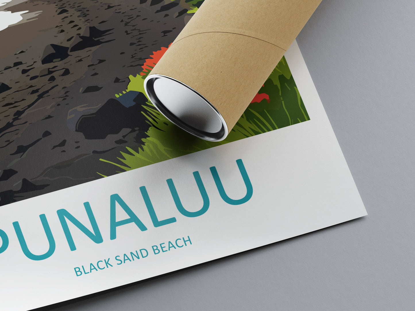 Punaluu Black Sands Beach Travel Print Wall Art Punaluu Wall Hanging Home Décor Punaluu Gift Art Lovers Hawaii Art Lover Gift Print Artwork