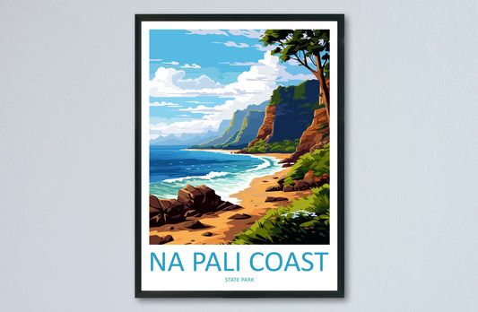 Napali Coast Travel Print Wall Art Napali Coast Wall Hanging Home Décor Napali Coast Gift Art Lovers Hawaii Art Lover Gift Print Artwork