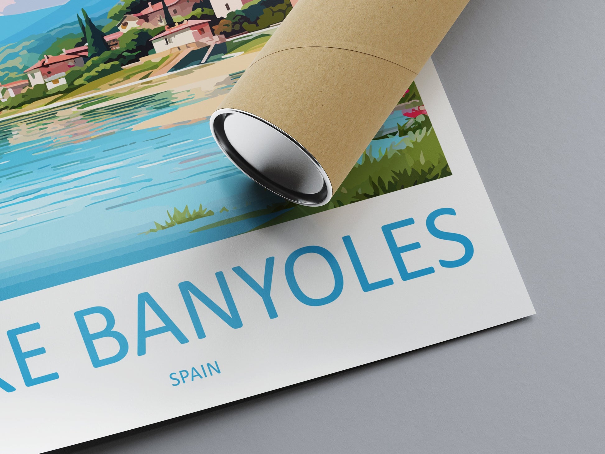 Lake Banyoles Travel Print Wall Art Lake Banyoles Wall Hanging Home Décor Lake Banyoles Gift Art Lovers Spain Art Lover Gift Ibiza Wall Déco