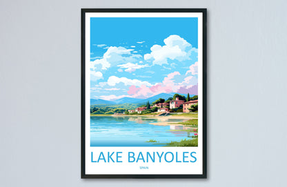 Lake Banyoles Travel Print Wall Art Lake Banyoles Wall Hanging Home Décor Lake Banyoles Gift Art Lovers Spain Art Lover Gift Ibiza Wall Déco