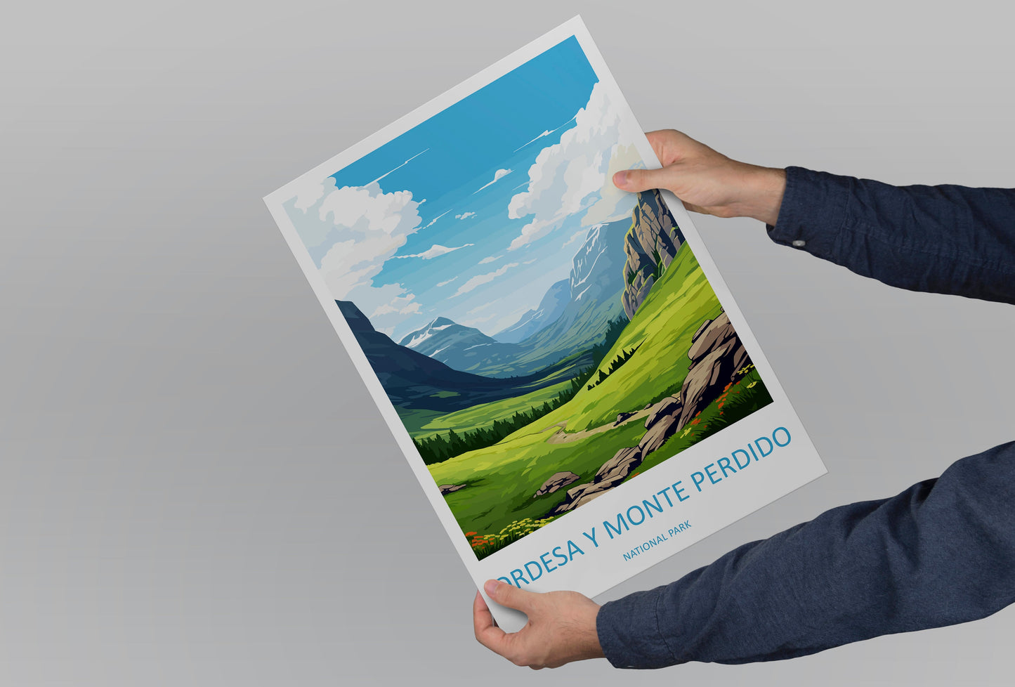 Ordesa Y Monte Perdido National Park Travel Print Wall Art Ordesa Y Monte Perdido Wall Hanging Home Décor Ordesa Y Monte Perdido Gift Art