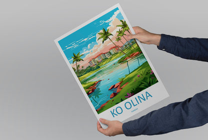 Ko Olina Travel Print Wall Art Ko Olina Wall Hanging Home Décor Ko Olina Gift Art Lovers Hawaii Art Lover Gift Print Artwork