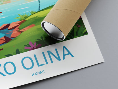 Ko Olina Travel Print Wall Art Ko Olina Wall Hanging Home Décor Ko Olina Gift Art Lovers Hawaii Art Lover Gift Print Artwork