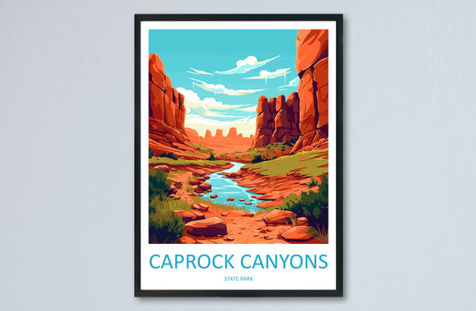 Caprock Canyons State Park Travel Print Wall Art Caprock Canyons Wall Hanging Home Décor Caprock Canyons Gift Art Lovers Texas Art Lover