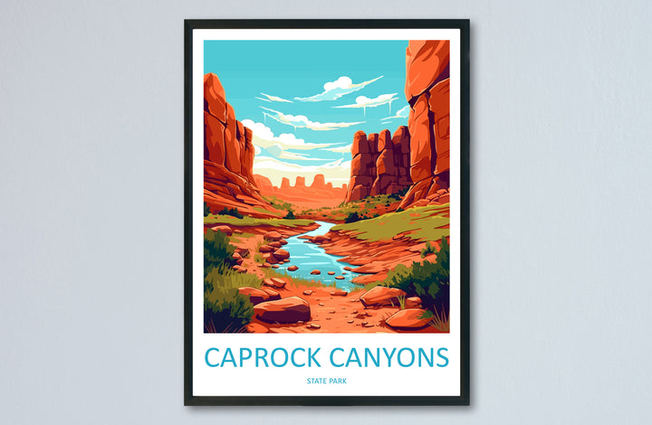 Caprock Canyons State Park Travel Print Wall Art Caprock Canyons Wall Hanging Home Décor Caprock Canyons Gift Art Lovers Texas Art Lover