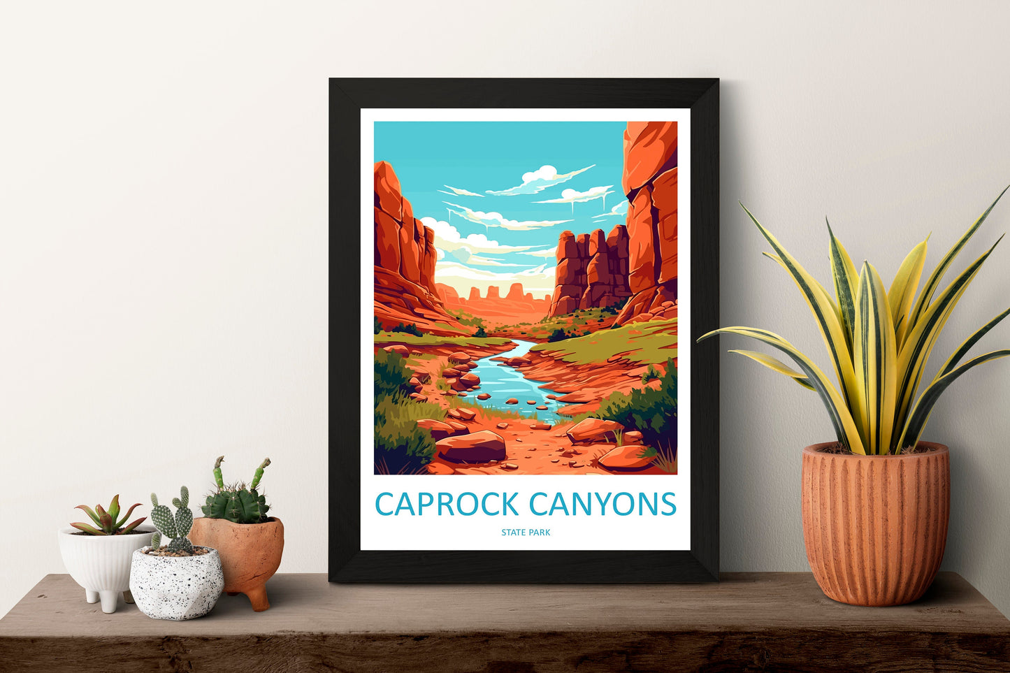 Caprock Canyons State Park Travel Print Wall Art Caprock Canyons Wall Hanging Home Décor Caprock Canyons Gift Art Lovers Texas Art Lover