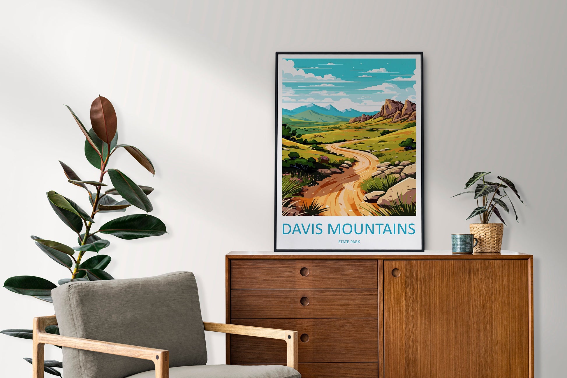 Davis Mountain State Park Travel Print Wall Art Davis Mountain Wall Hanging Home Décor Davis Mountain Gift Art Lovers Texas Art Lover