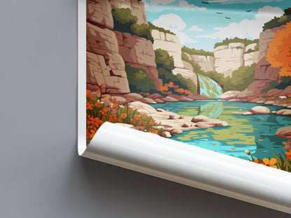 Guadalupe River State Park Travel Print Wall Art Guadalupe River Wall Hanging Home Décor Guadalupe River Gift Art Lovers Texas Art Lover