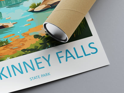 Mckinney Falls State Park Travel Print Wall Art Mckinney Falls Wall Hanging Home Décor Mckinney Falls Gift Art Lovers Texas Art Lover