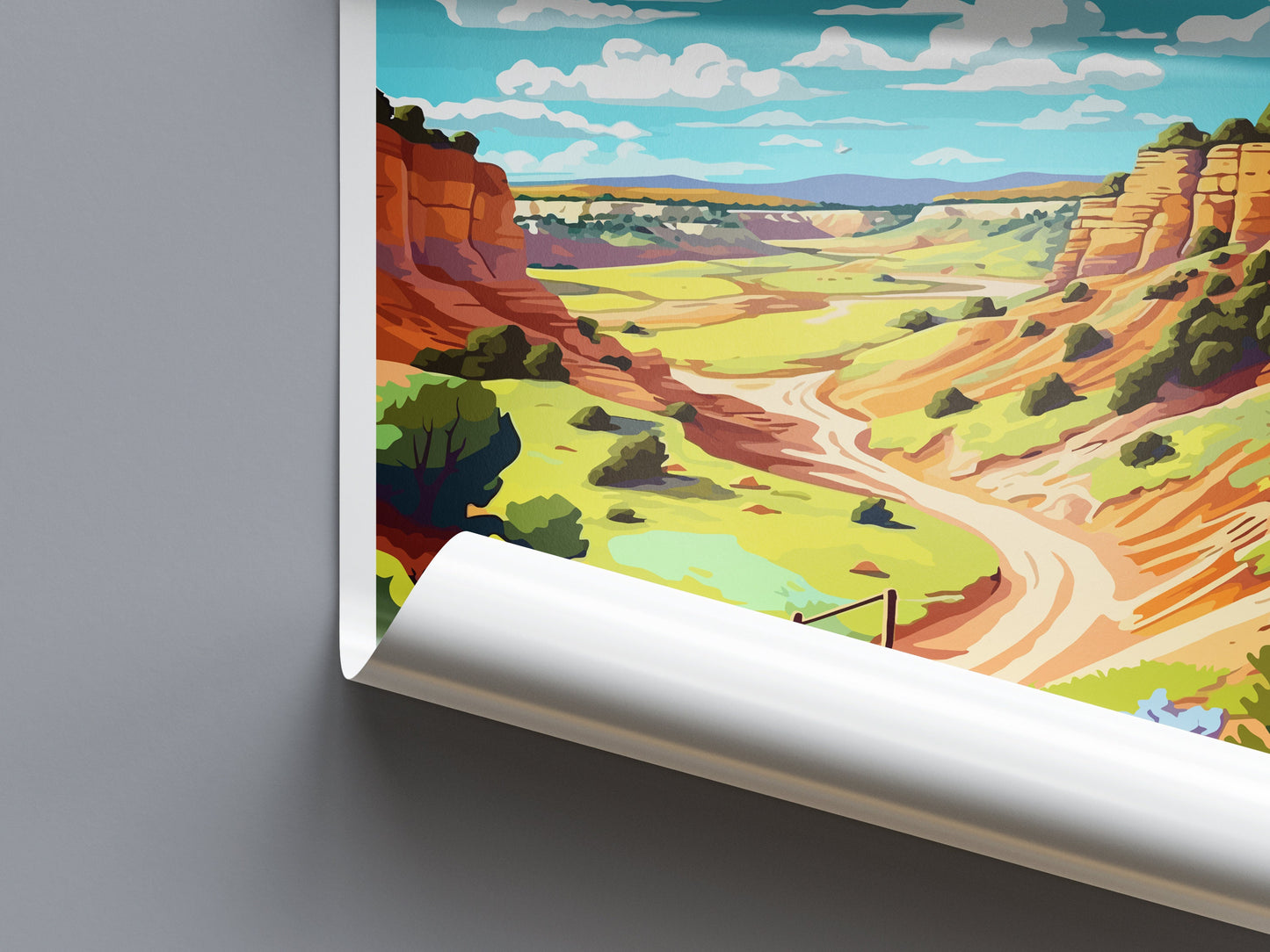 Palo Duro Canyon Travel Print Wall Art Palo Duro Canyon Wall Hanging Home Décor Palo Duro Canyon Gift Art Lovers Texas Art Lover
