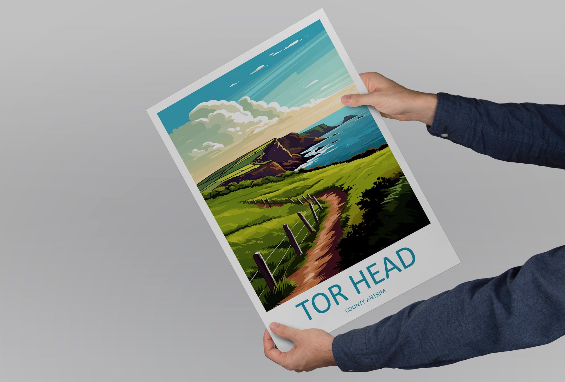 Tor Head Travel Print Wall Art Tor Head Wall Hanging Home Décor Tor Head Gift Art Lovers England Art Lover Gift Print Artwork