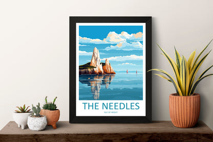 The Needles Travel Print Wall Art The Needles Wall Hanging Home Décor The Needles Gift Art Lovers England Art Lover Gift Print Artwork