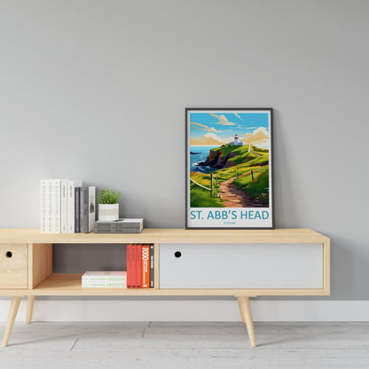 St. Abbs Head Print St. Abbs Head Home Decor Landscape Art Print St. Abbs Head Wall Art for Scotland Enthusiast Gift Wall Hanging