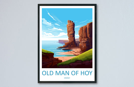 Old Man Of Hoy Print Old Man Of Hoy Home Decor Landscape Print Old Man Of Hoy Wall Art Scotland Enthusiast Gift Wall Hanging Old Man Of Hoy