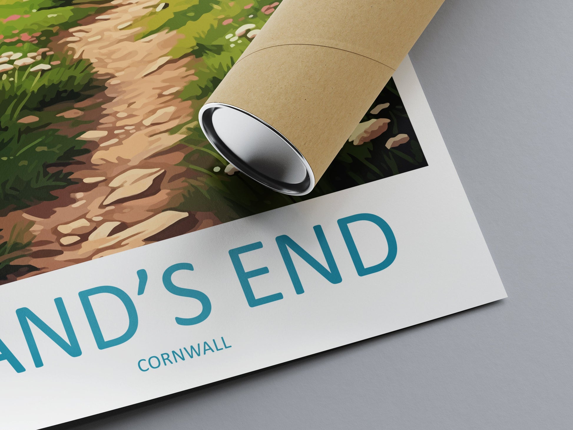 Lands End Travel Print Wall Art Lands End Wall Hanging Home Décor Lands End Gift Art Lovers Cornwall Art Lover Gift Lands End Art Poster