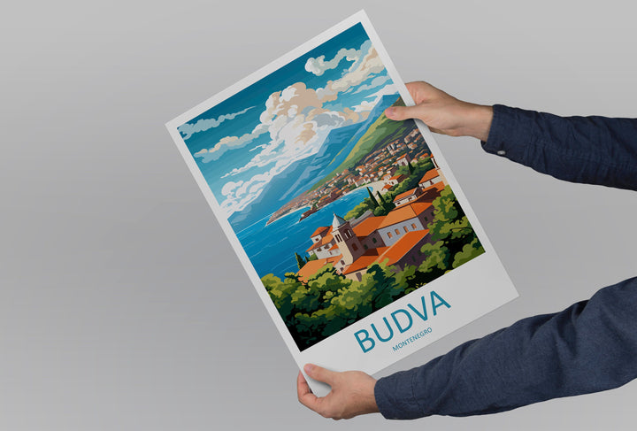 Budva Print Budva Home Décor Landscape Art Print Budva Wall Art for Montenegro Enthusiast Gift Wall Hanging Budva Montenegro Wall Print Art