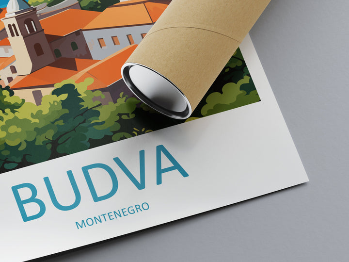 Budva Print Budva Home Décor Landscape Art Print Budva Wall Art for Montenegro Enthusiast Gift Wall Hanging Budva Montenegro Wall Print Art