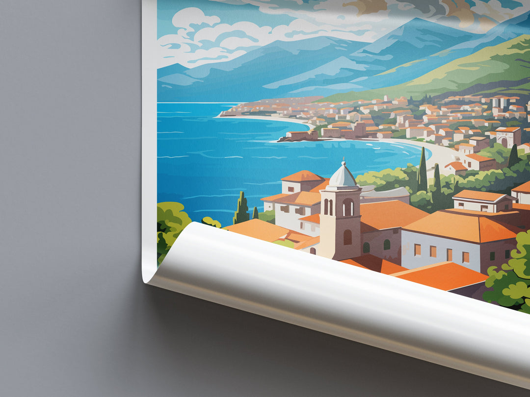 Budva Print Budva Home Décor Landscape Art Print Budva Wall Art for Montenegro Enthusiast Gift Wall Hanging Budva Montenegro Wall Print Art