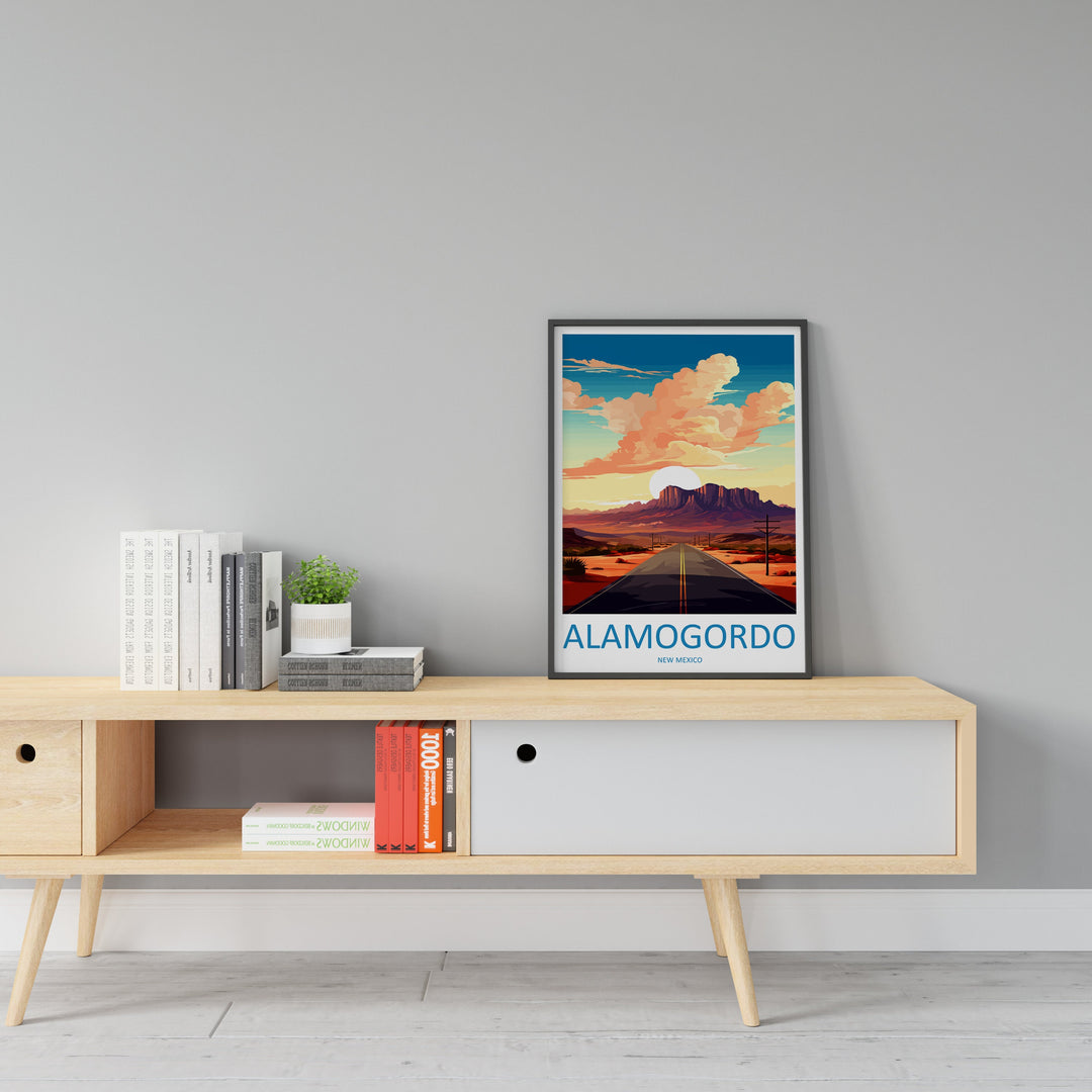 Alamogordo, New Mexico Travel Print Wall Art Alamogordo Wall Hanging Home Décor Alamogordo Gift Art Lovers New Mexico Art Lover Gift Decor