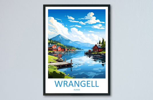 Wrangell Travel Print Wall Art Wrangell Wall Hanging Home Décor Wrangell Gift Art Lovers Alaska Art Lover Gift Wrangell Artwork Poster