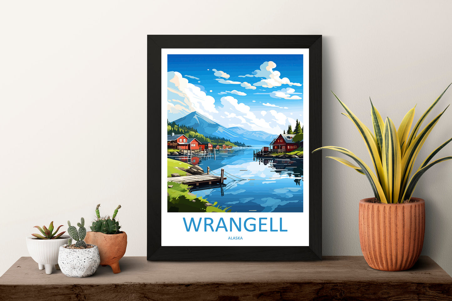 Wrangell Travel Print Wall Art Wrangell Wall Hanging Home Décor Wrangell Gift Art Lovers Alaska Art Lover Gift Wrangell Artwork Poster