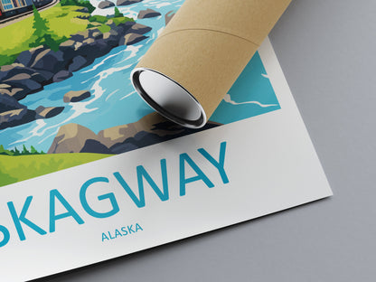 Skagway Travel Print Wall Art Skagway Wall Hanging Home Décor Skagway Gift Art Lovers Alaska Art Lover Gift Skagway Artwork