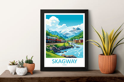Skagway Travel Print Wall Art Skagway Wall Hanging Home Décor Skagway Gift Art Lovers Alaska Art Lover Gift Skagway Artwork