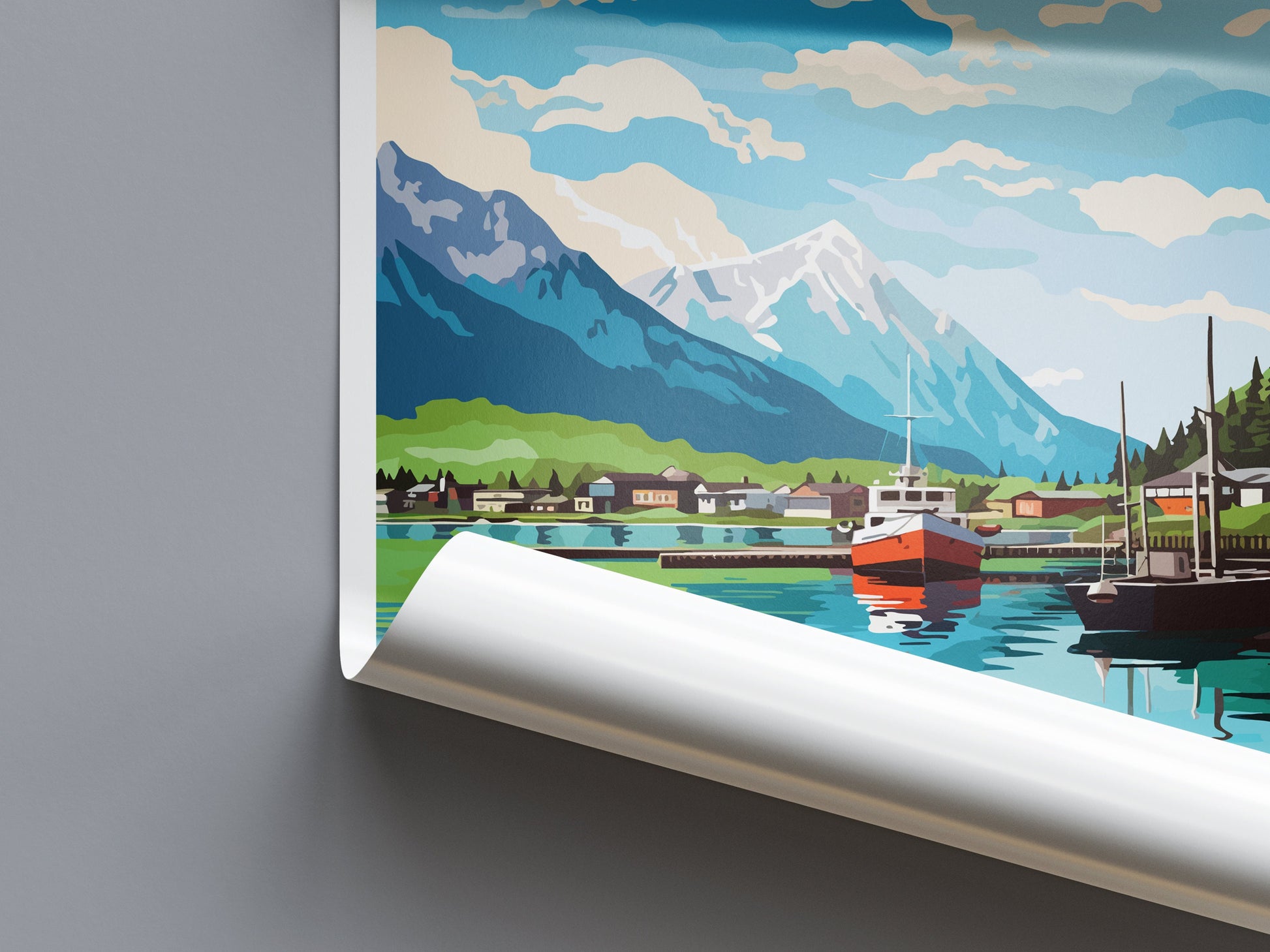 Seward Travel Print Wall Art Seward Wall Hanging Home Décor Seward Gift Art Lovers Alaska Art Lover Gift Seward Artwork