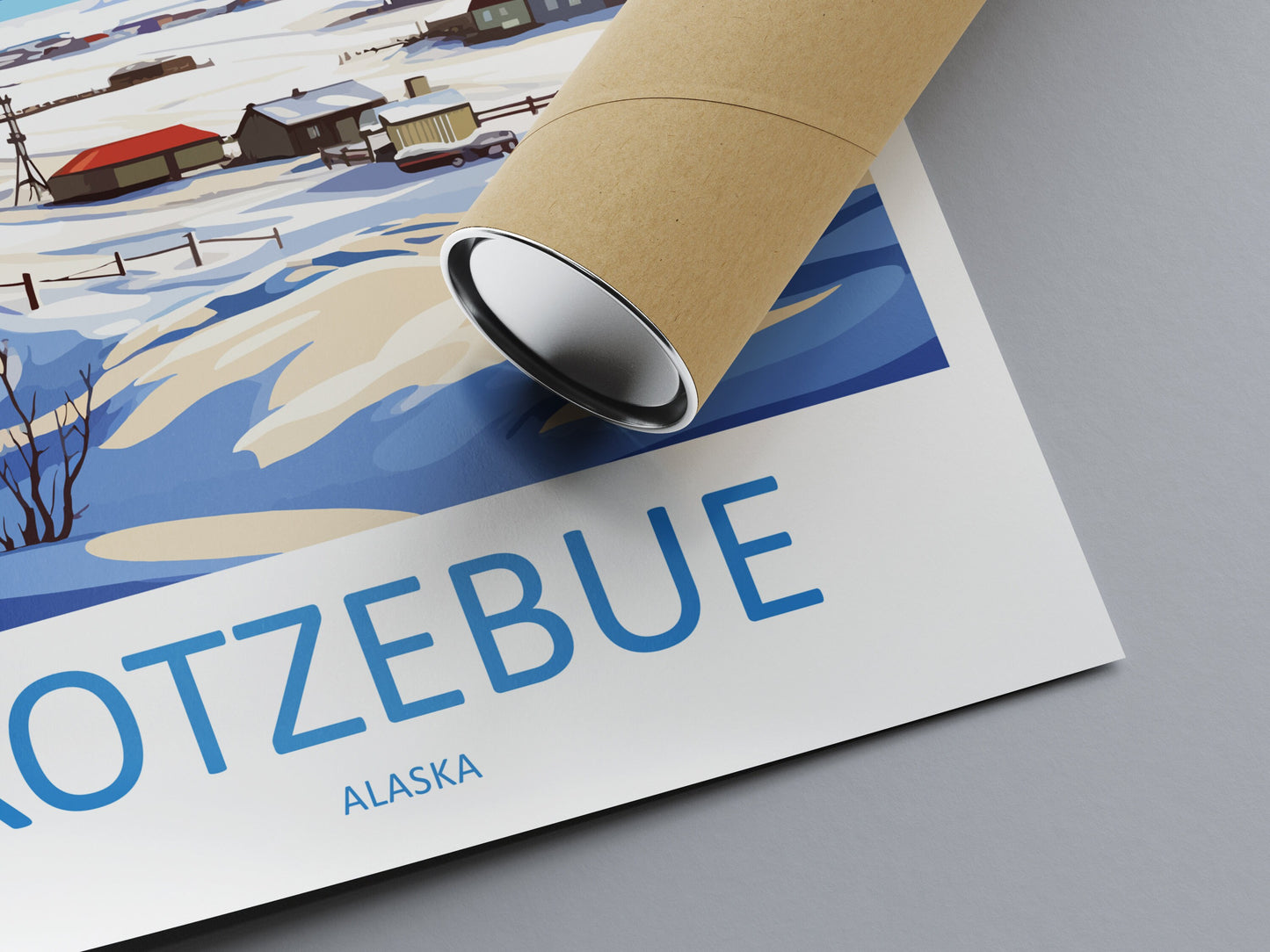 Kotzebue Travel Print Wall Art Kotzebue Wall Hanging Home Décor Kotzebue Gift Art Lovers Alaska Art Lover Gift Kotzebue Art