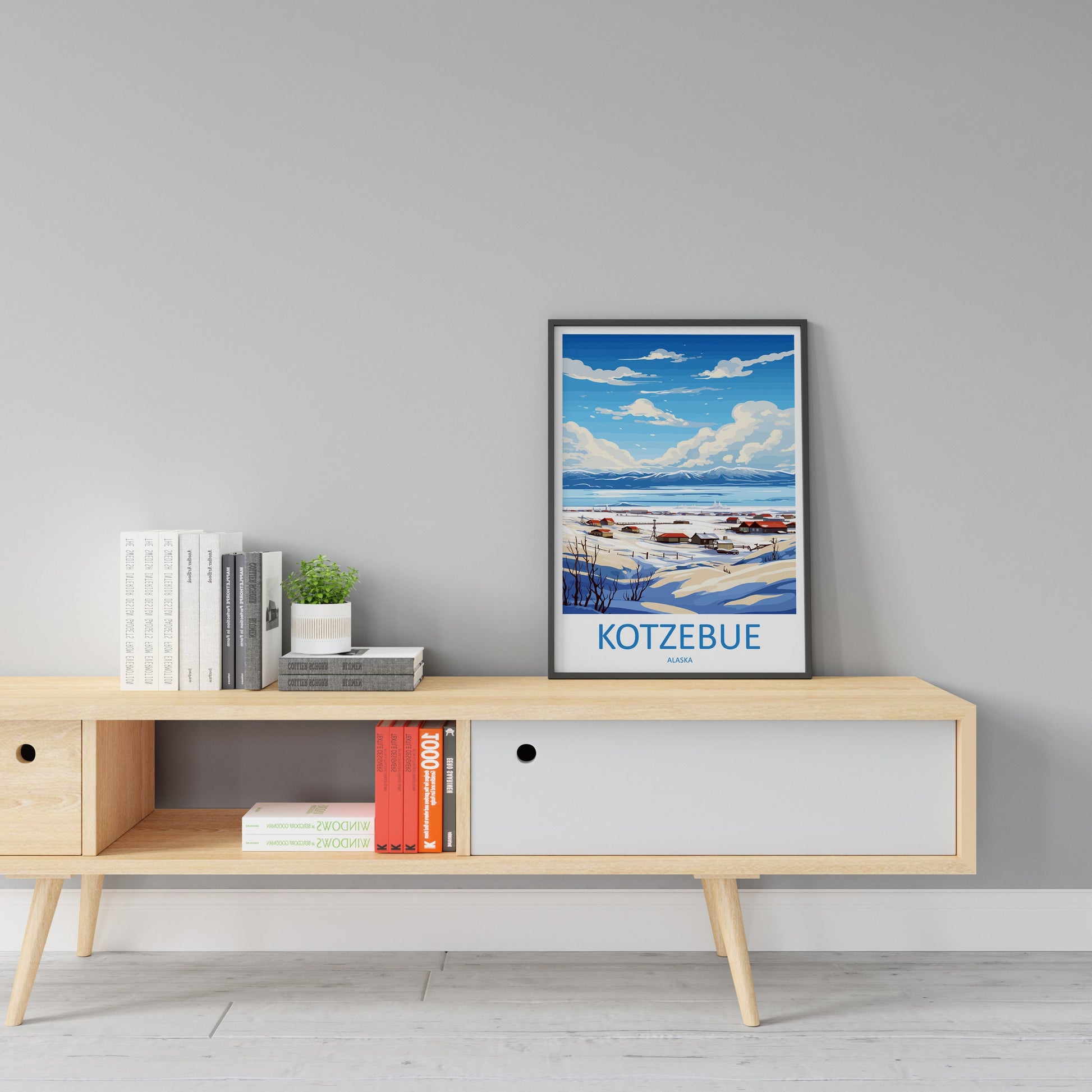 Kotzebue Travel Print Wall Art Kotzebue Wall Hanging Home Décor Kotzebue Gift Art Lovers Alaska Art Lover Gift Kotzebue Art