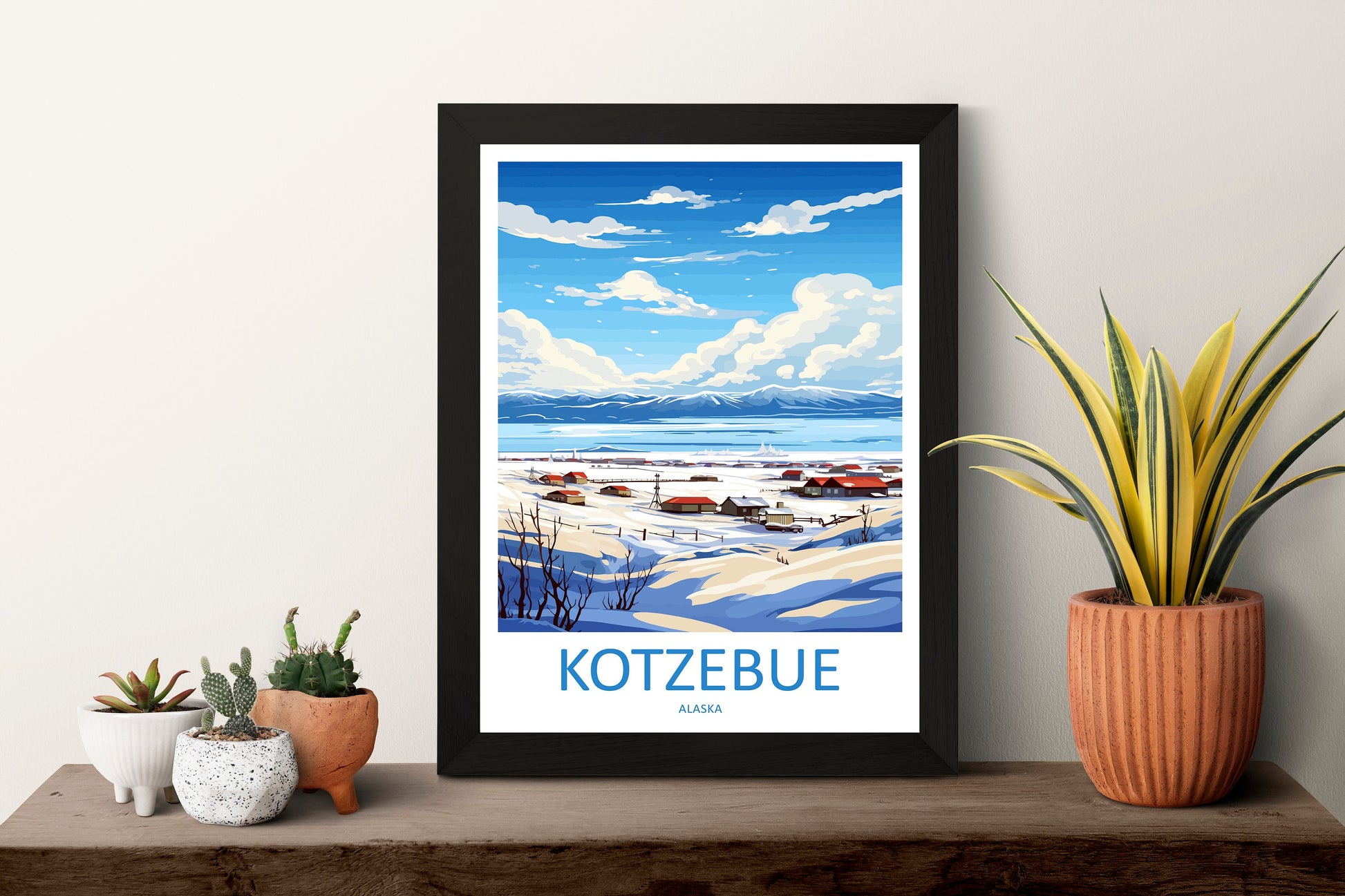 Kotzebue Travel Print Wall Art Kotzebue Wall Hanging Home Décor Kotzebue Gift Art Lovers Alaska Art Lover Gift Kotzebue Art