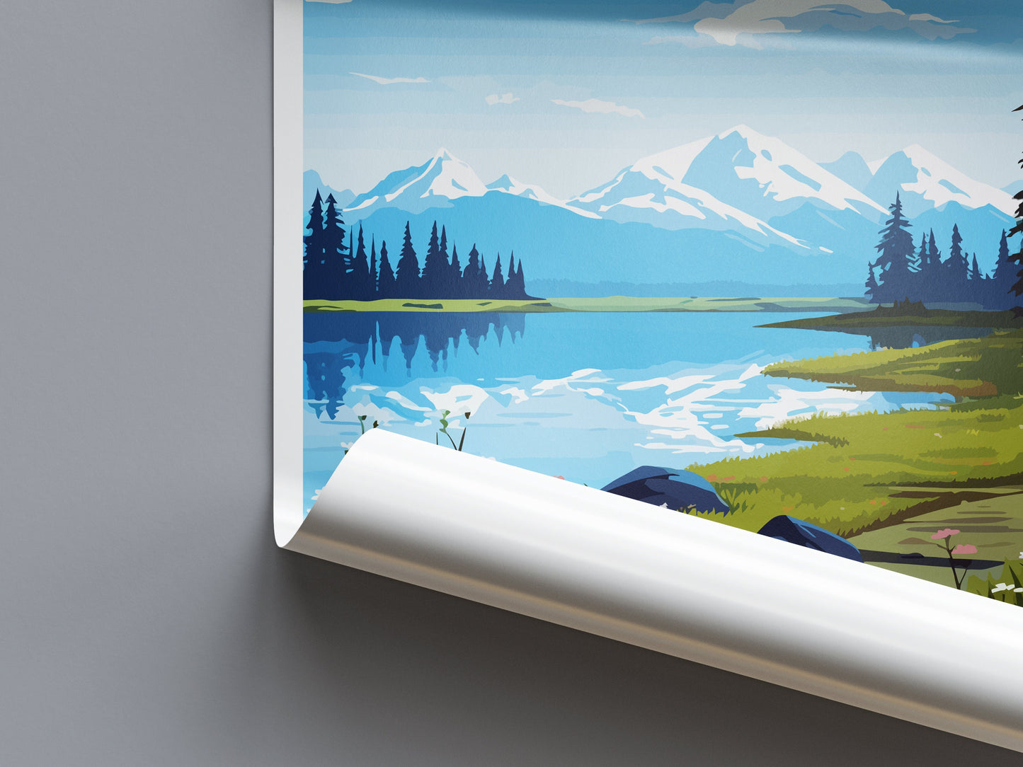 Kachemak Bay Travel Print Wall Art Kachemak Bay Wall Hanging Home Décor Kachemak Bay Gift Art Lovers Alaska Art Lover Gift Kachemak Bay Gift
