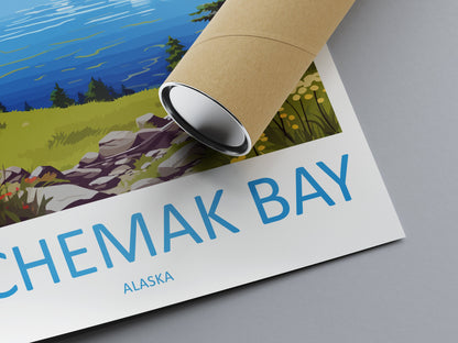 Kachemak Bay Travel Print Wall Art Kachemak Bay Wall Hanging Home Décor Kachemak Bay Gift Art Lovers Alaska Art Lover Gift Kachemak Bay Gift