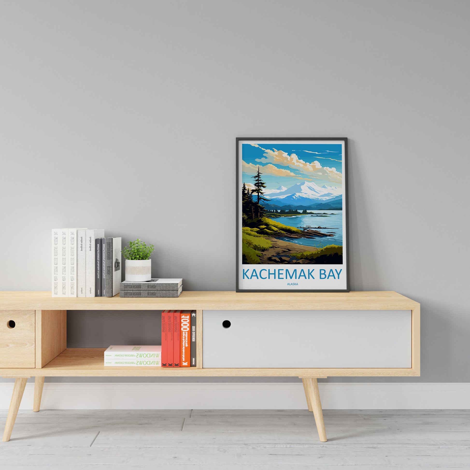 Kachemak Bay Travel Print Wall Art Kachemak Bay Wall Hanging Home Décor Kachemak Bay Gift Art Lovers Alaska Art Lover Gift Kachemak Bay Gift