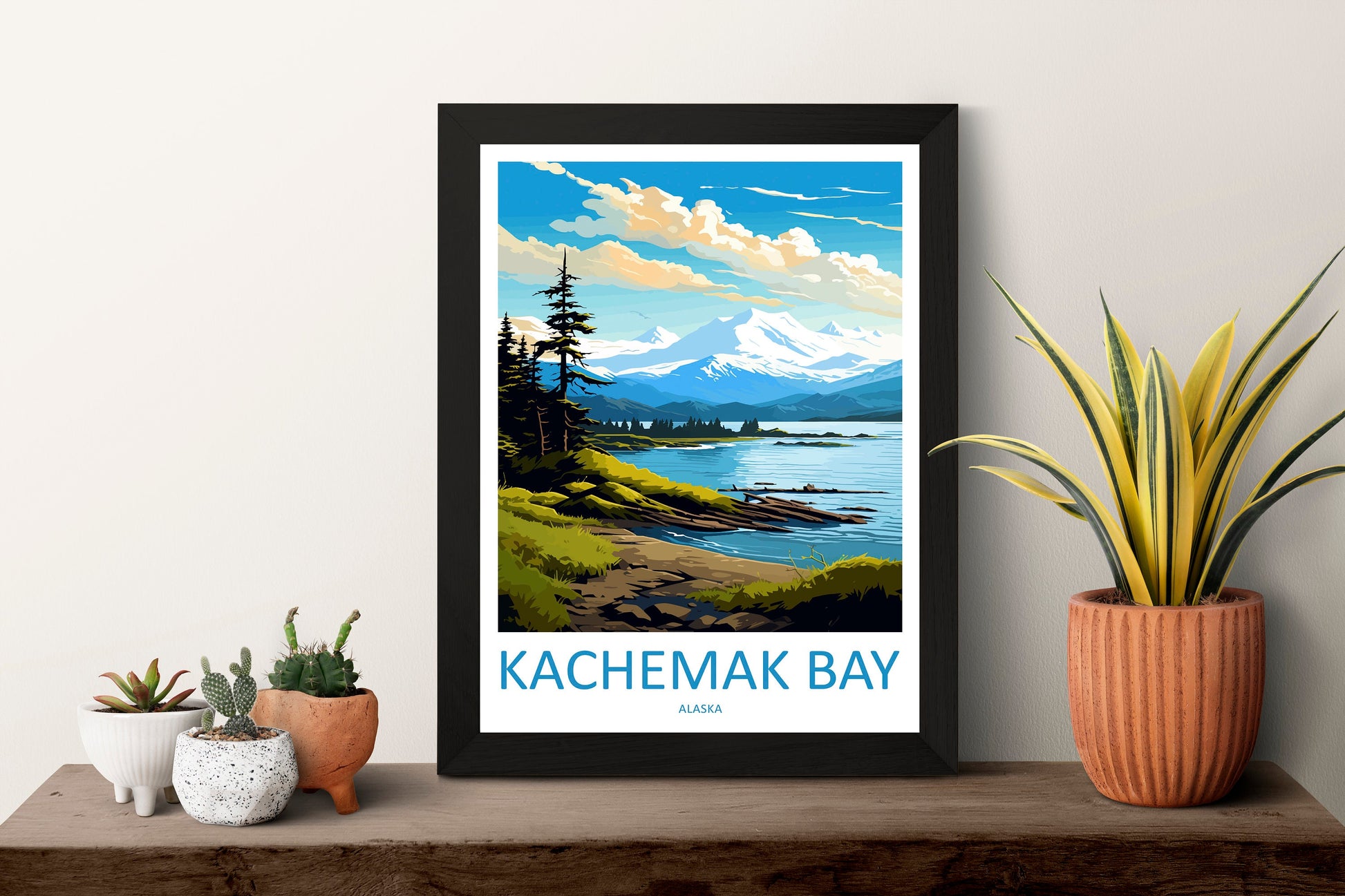 Kachemak Bay Travel Print Wall Art Kachemak Bay Wall Hanging Home Décor Kachemak Bay Gift Art Lovers Alaska Art Lover Gift Kachemak Bay Gift