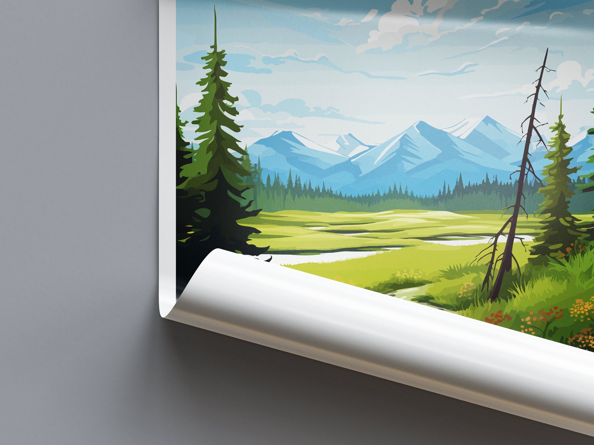 Glennallen Travel Print Wall Art Glennallen Wall Hanging Home Décor Glennallen Gift Art Lovers Alaska Art Lover Gift Glennallen Gift