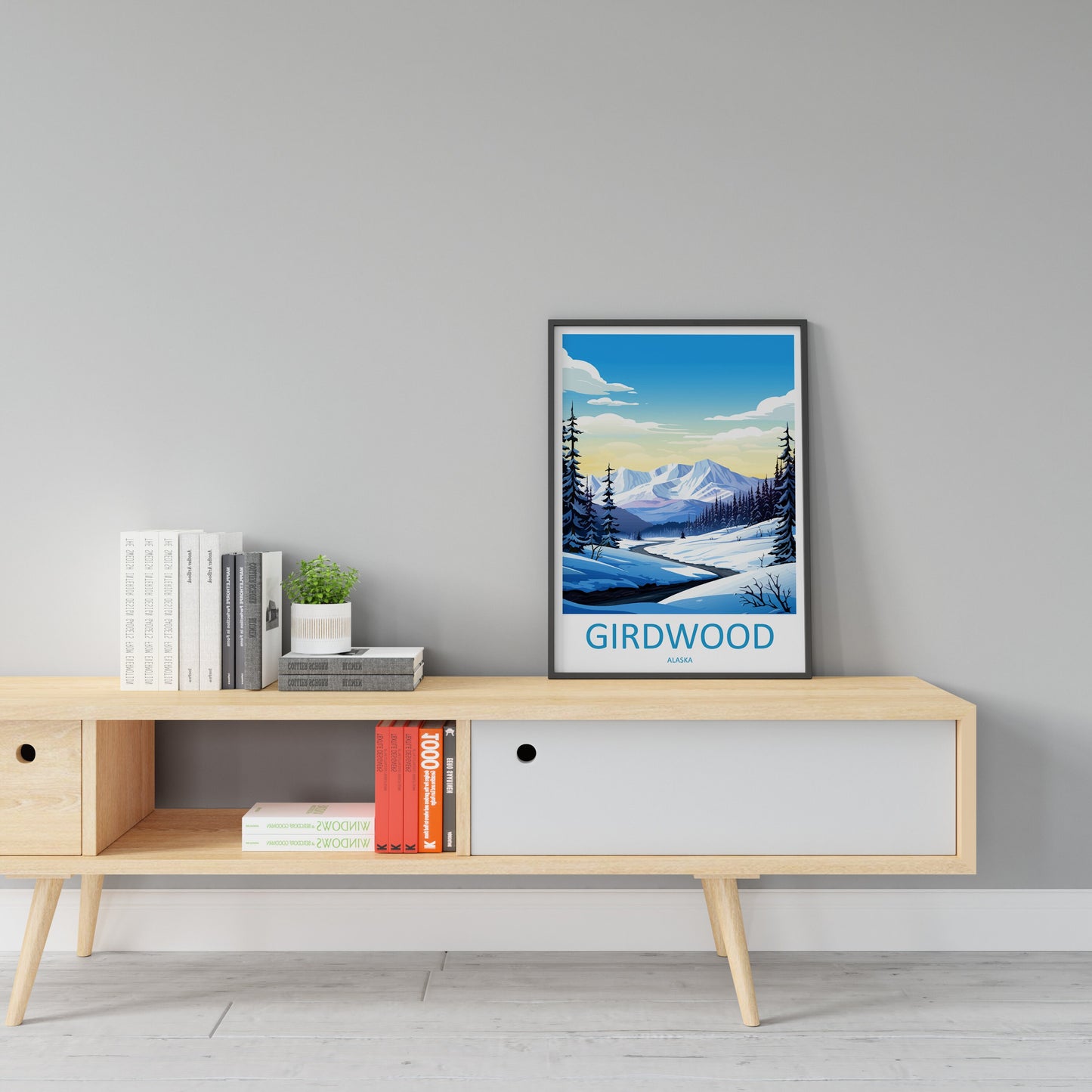 Girdwood Travel Print Wall Art Girdwood Wall Hanging Home Décor Girdwood Gift Art Lovers Alaska Art Lover Gift Girdwood Gift