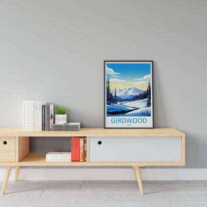 Girdwood Travel Print Wall Art Girdwood Wall Hanging Home Décor Girdwood Gift Art Lovers Alaska Art Lover Gift Girdwood Gift