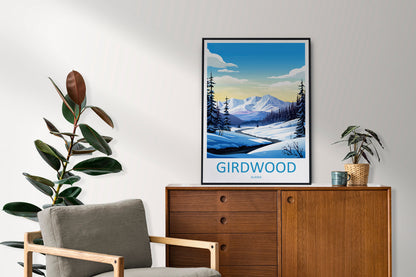 Girdwood Travel Print Wall Art Girdwood Wall Hanging Home Décor Girdwood Gift Art Lovers Alaska Art Lover Gift Girdwood Gift