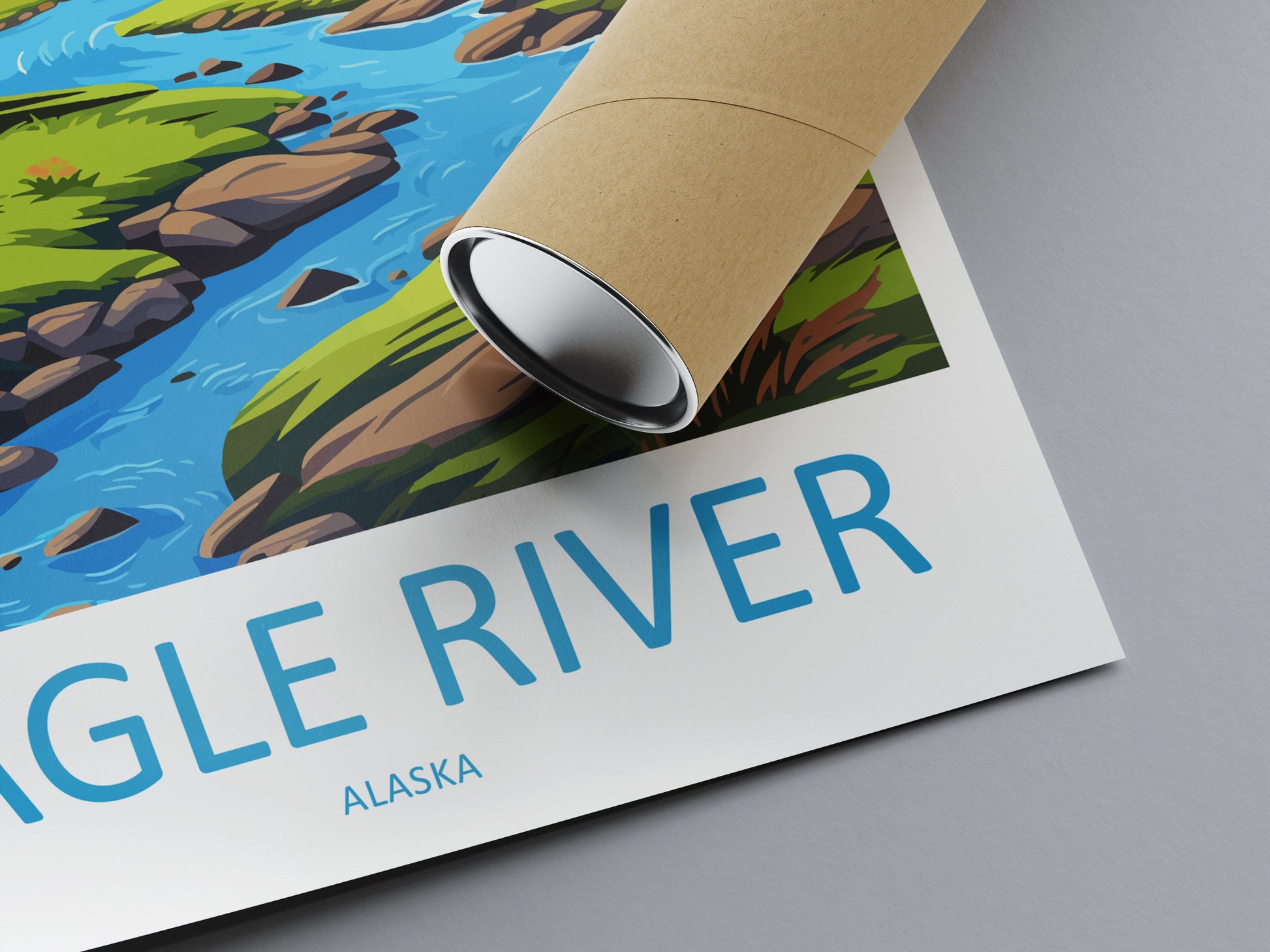Eagle River Travel Print Wall Art Eagle River Wall Hanging Home Décor Eagle River Gift Art Lovers Alaska Art Lover Gift Eagle River Gift
