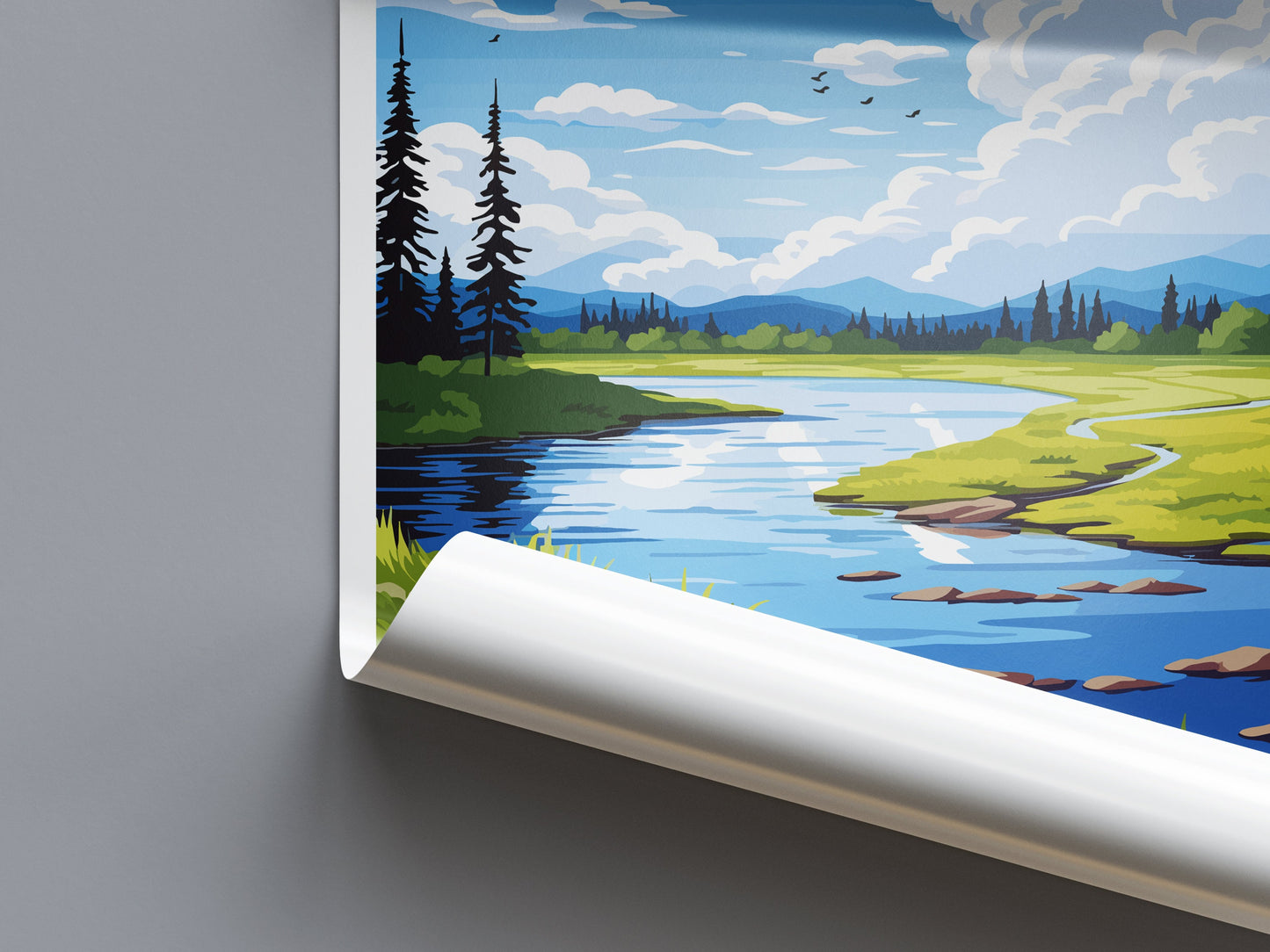 Chena Lake Travel Print Wall Art Chena Lake Wall Hanging Home Décor Chena Lake Gift Art Lovers Alaska Art Lover Gift Chena Lake Gift
