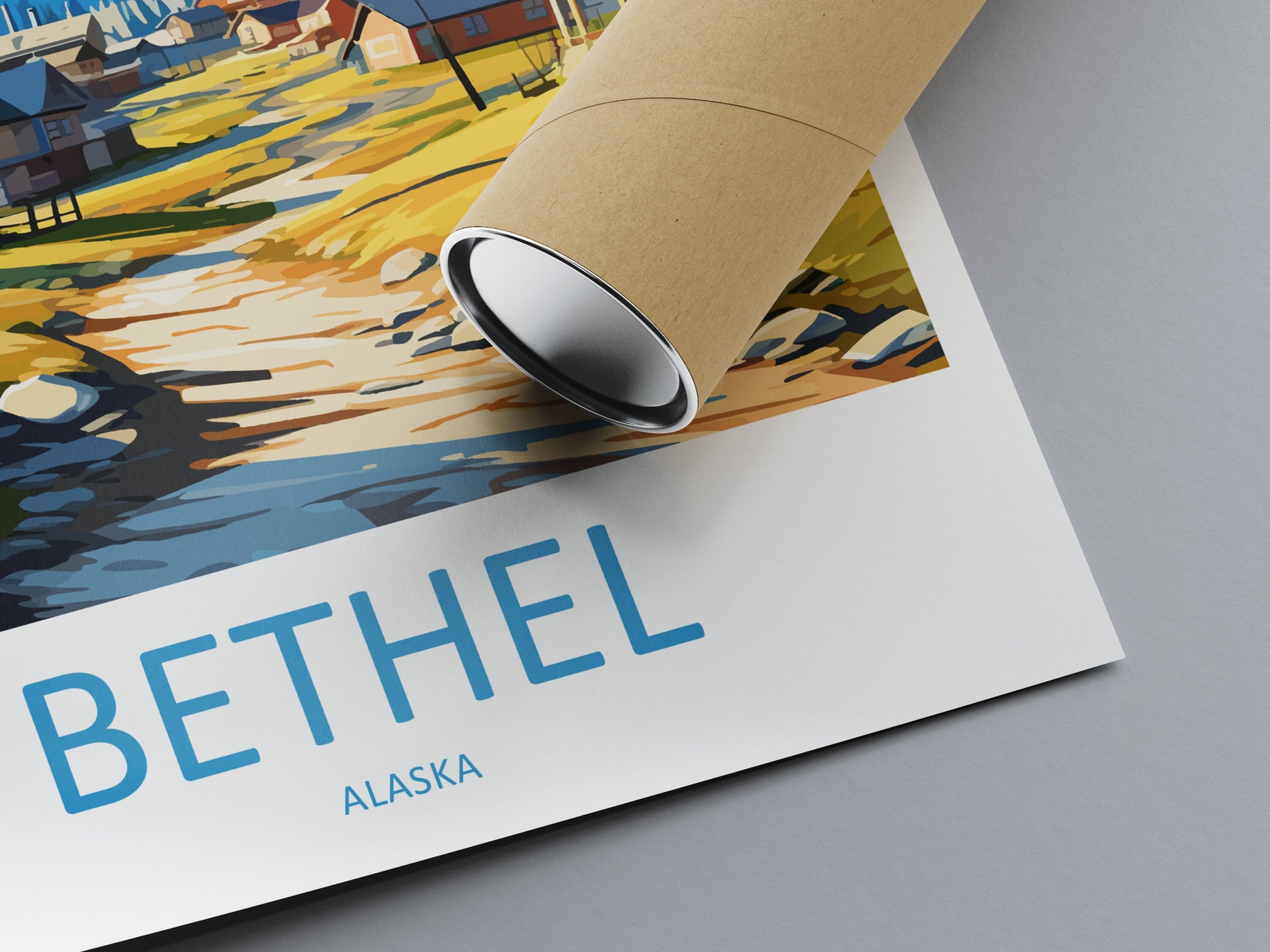 Bethel Travel Print Wall Art Bethel Wall Hanging Home Décor Bethel Gift Art Lovers Alaska Art Lover Gift Bethel Gift