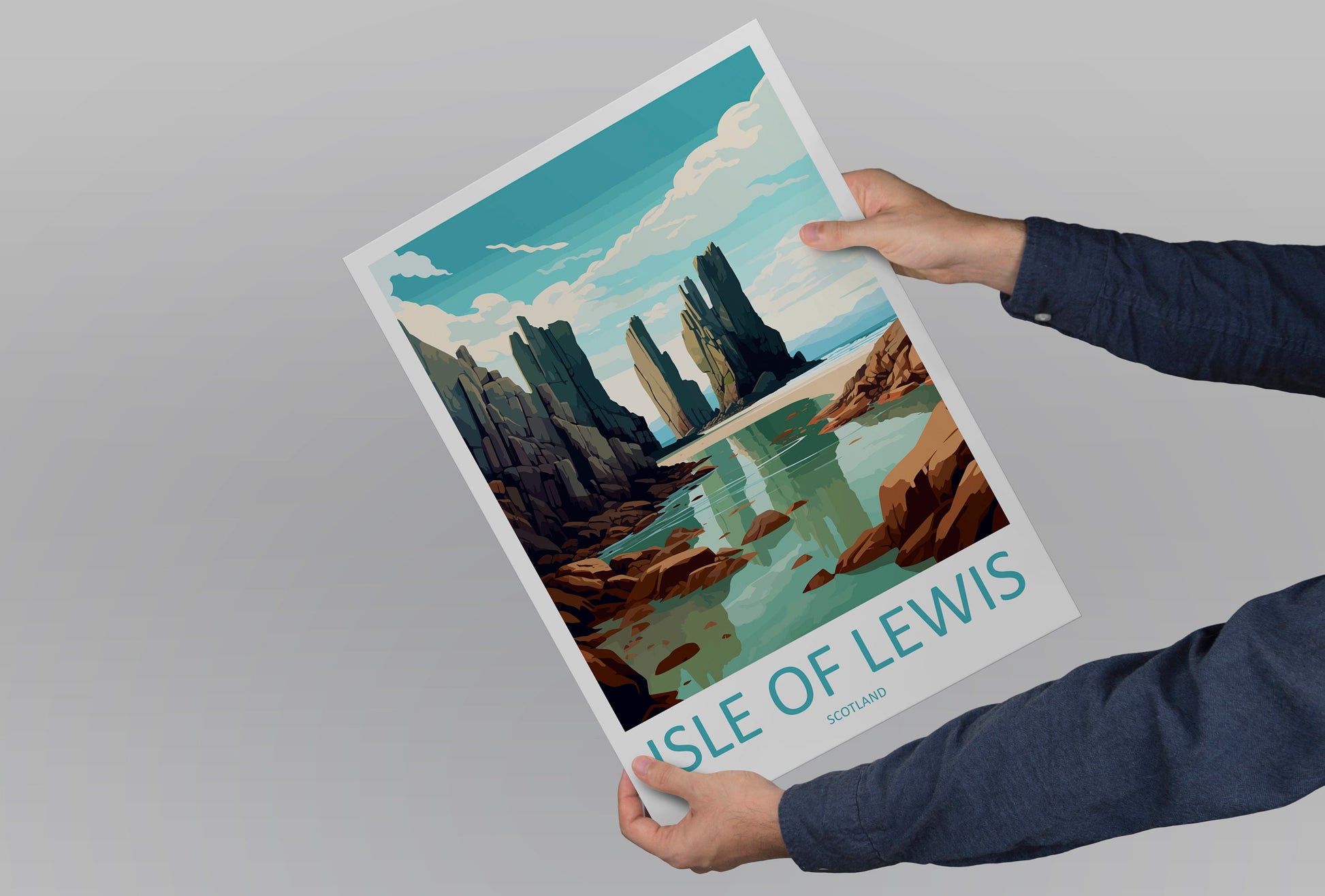 Isle Of Lewis Travel Print Wall Art Isle Of Lewis Wall Hanging Home Décor Isle Of Lewis Gift Art Lovers Scotland Art Lover Gift Isle Poster