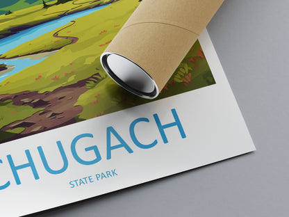 Chugach Travel Print Wall Art Chugach Wall Hanging Home Décor Chugach Gift Art Lovers Alaska Art Lover Gift Chugach Artwork Poster