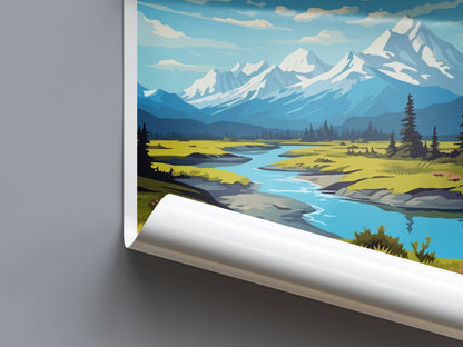 Chugach Travel Print Wall Art Chugach Wall Hanging Home Décor Chugach Gift Art Lovers Alaska Art Lover Gift Chugach Artwork Poster