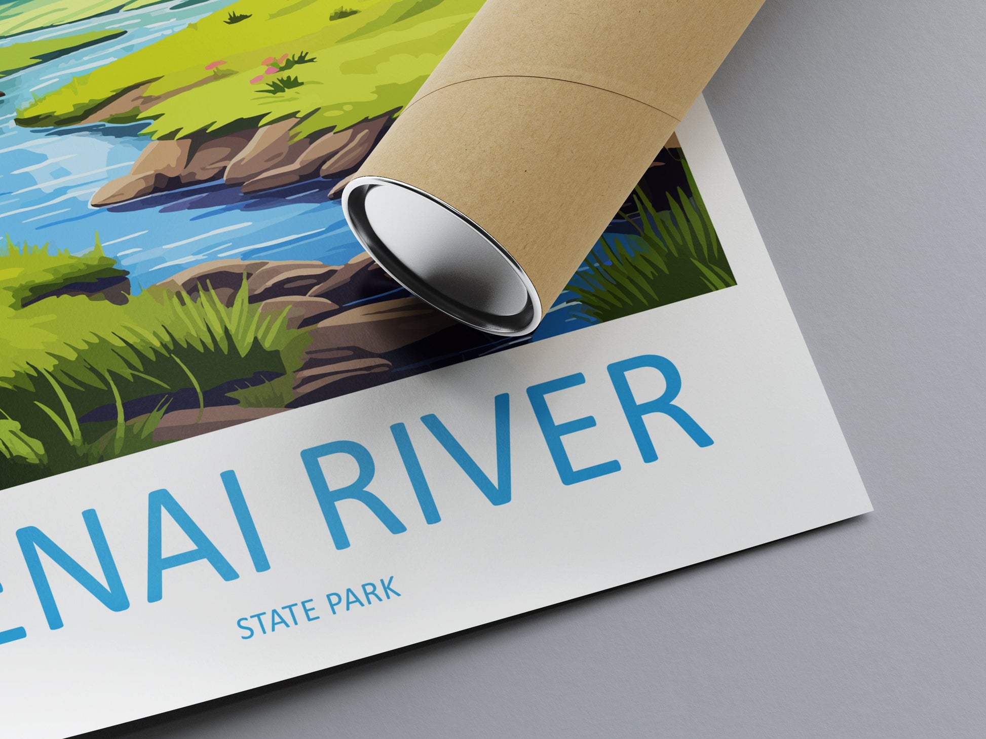 Kenai River Travel Print Wall Art Kenai River Wall Hanging Home Décor Kenai River Gift Art Lovers Alaska Art Lover Gift Kenai Lake Wall Art