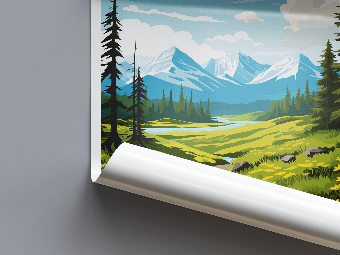 Chugach National Forest Travel Print Wall Art Chugach Wall Hanging Home Décor Chugach Gift Art Lovers Alaska Art Lover Gift Chugach Artwork