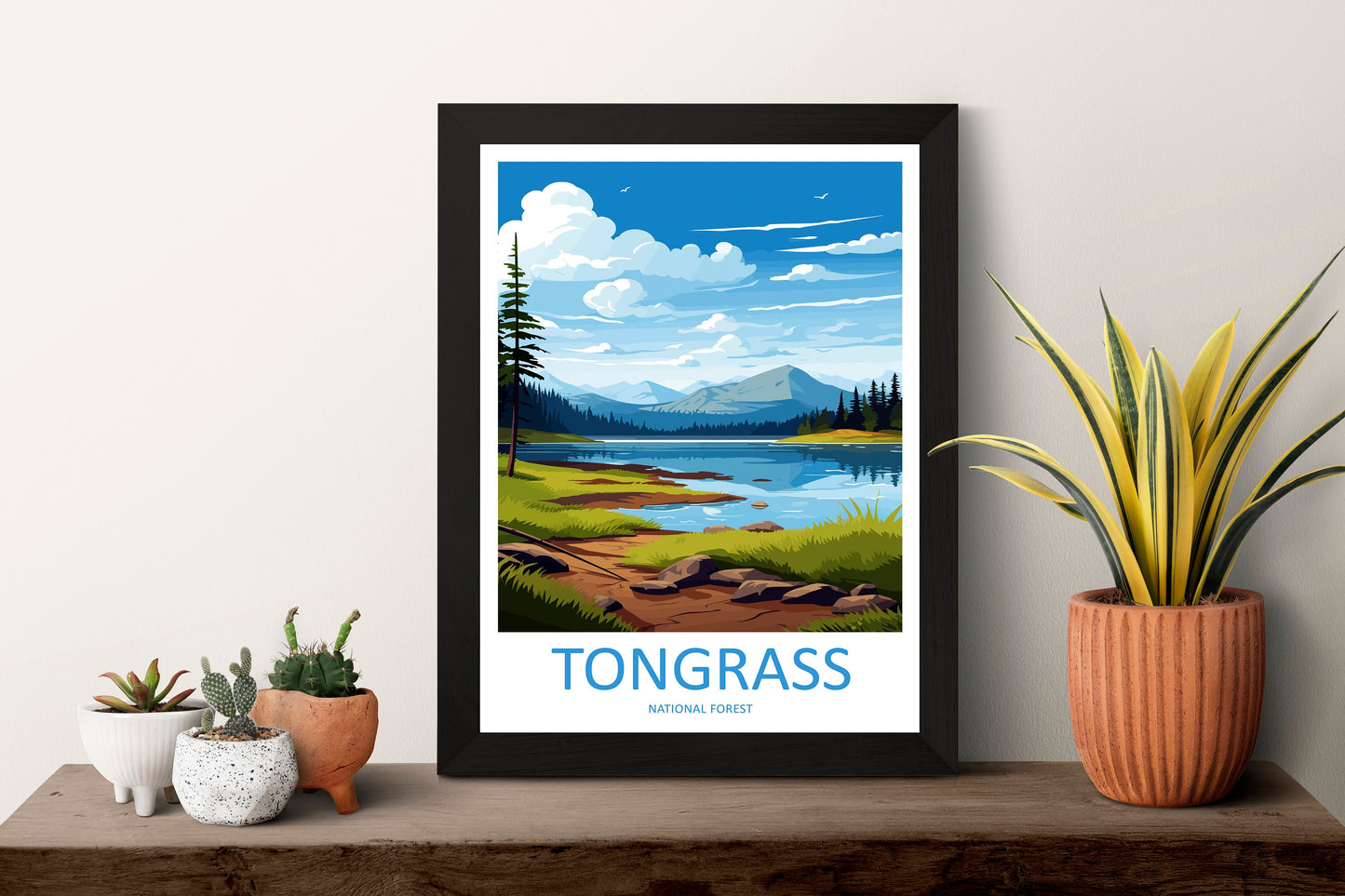 Tongrass National Forest Travel Print Wall Art Tongrass Wall Hanging Home Décor Tongrass Gift Art Lovers Alaska Art Lover Gift Tongrass
